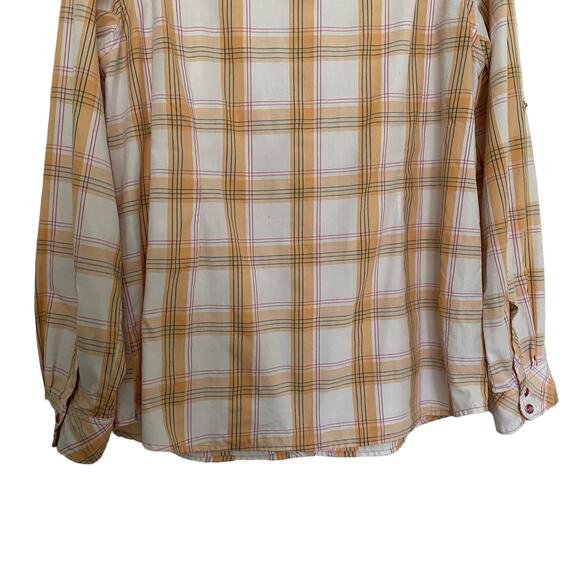 BIT & BRIDLE Women's L  Plaid Embroidered Pearl Snap Shirt Cowgirl Rodeo Western - Picture 7 of 9